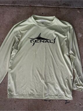 Denali Men's Long-Sleeve Performance Shirt in Light Green